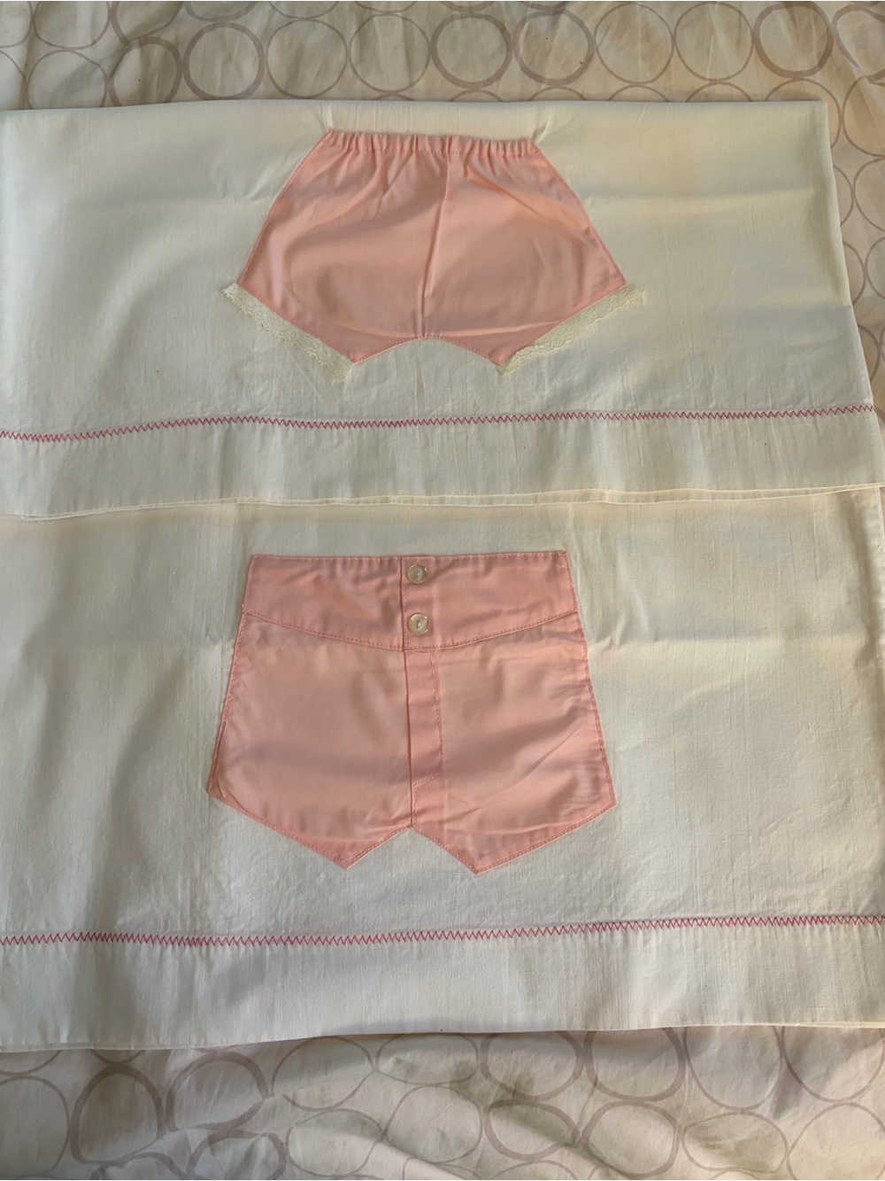 Vintage pillowcases.  Set of 2. So cottage core.  19x29 1/2.